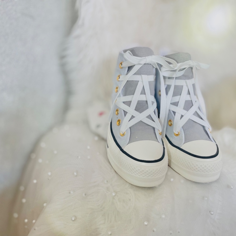 Custom Chuck Taylor All Star Lift Platform, Converse, Fits Women’s Size 5.5 & 6 - Picture 5 of 5